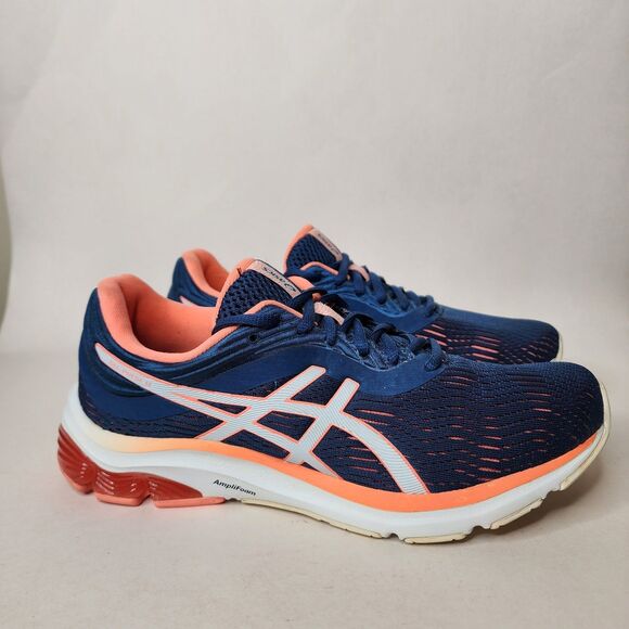 Asics Gel Pulse 11 Shoes Womens Athletic Running Gym Sneakers Blue Coral 8.5 - Picture 14 of 14